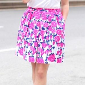 NWT Vineyard Vines Rose Print Derby Skirt size 8